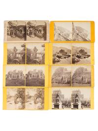 [EARLY PHOTOGRAPHY]. Collection 52 stereoviews dating from the 19th-20th century, highlighted by H.A. Doerr Stereoview of the Alamo.