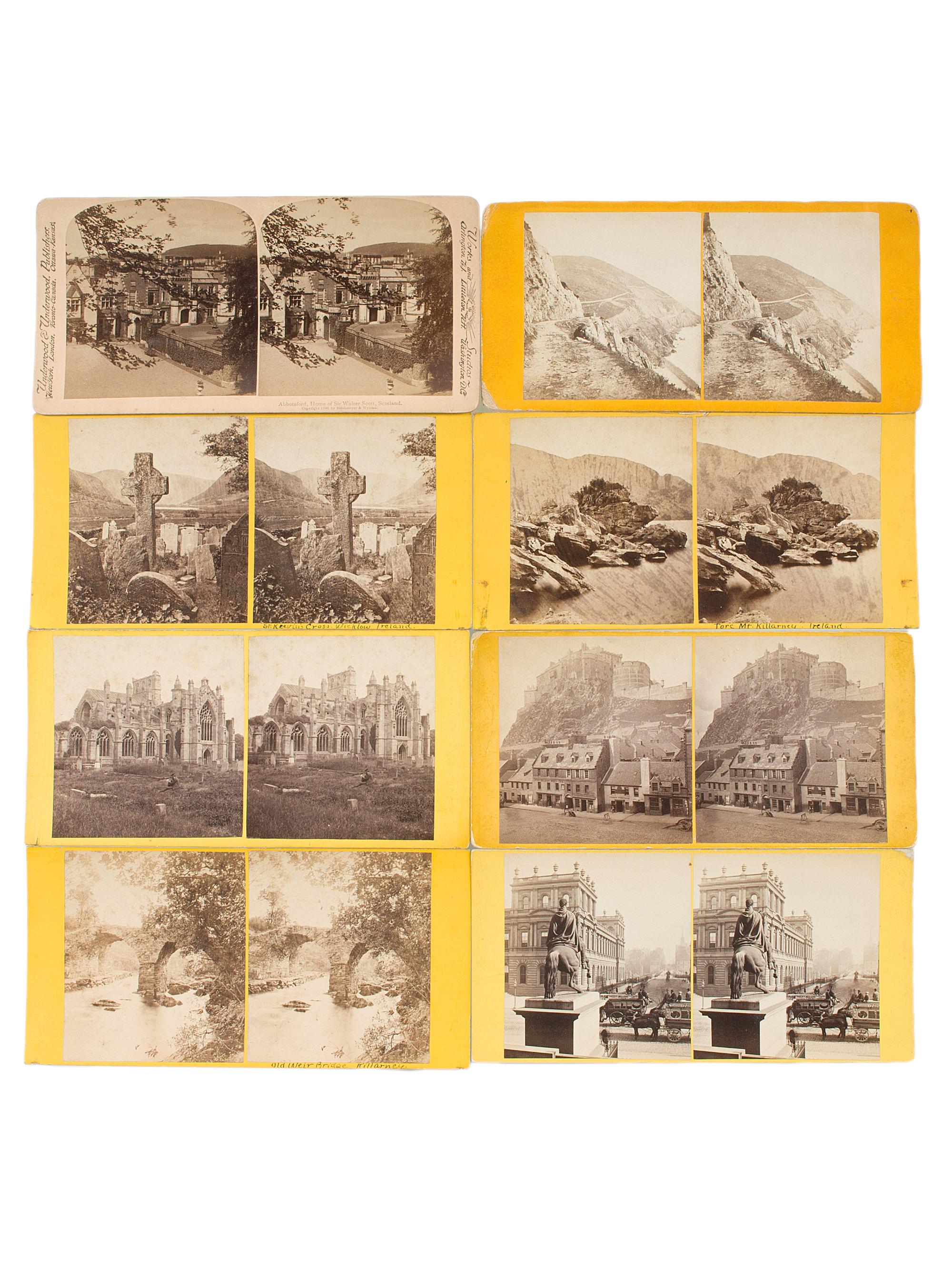 [EARLY PHOTOGRAPHY]. Collection 52 stereoviews dating from the 19th-20th century, highlighted by H.A. Doerr Stereoview of the Alamo.