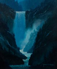 Yellowstone Under Moonlight