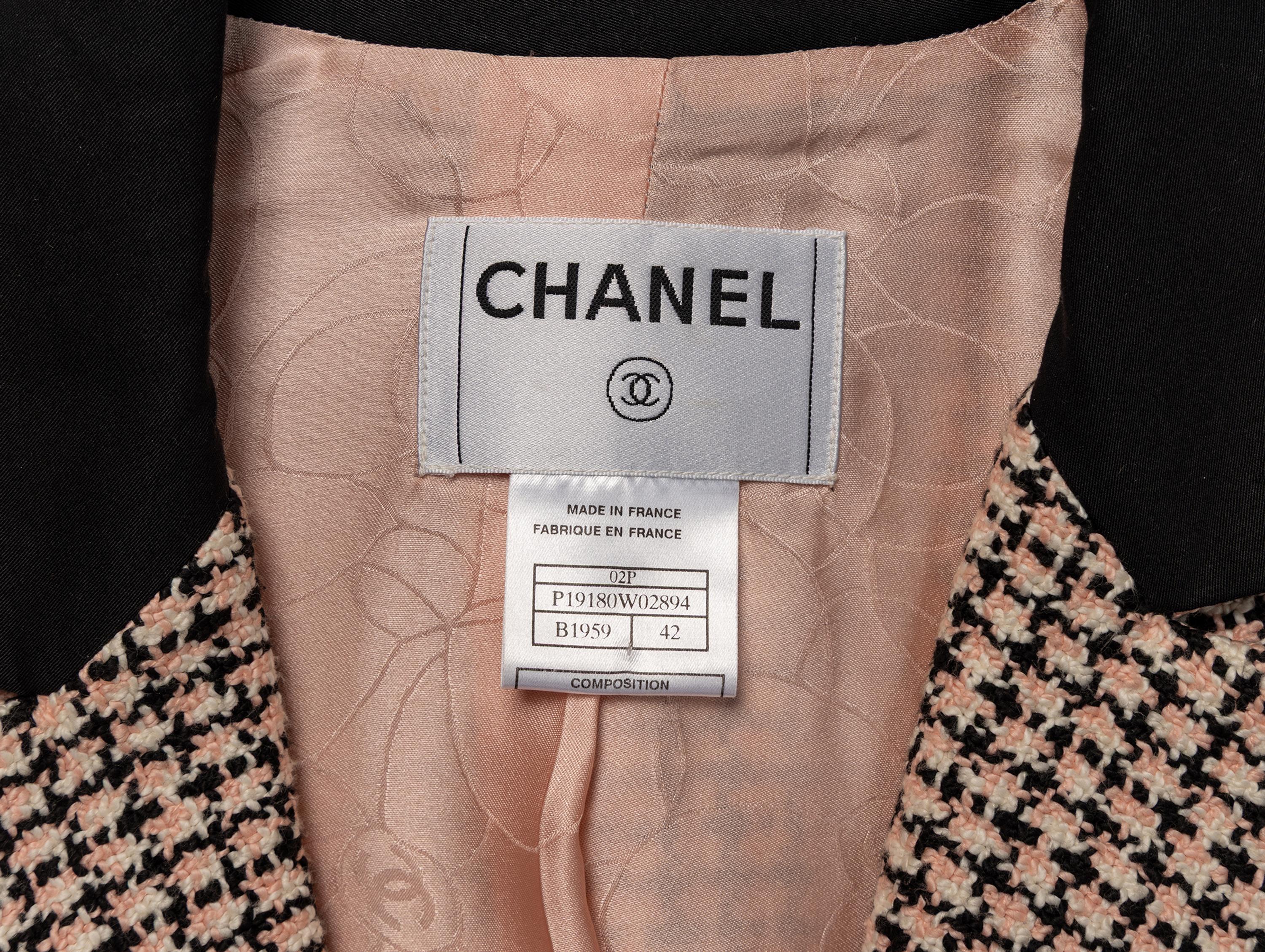 Chanel, Black & Pink Tweed Blazer
