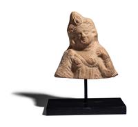 An Egyptian Terracotta Bust of Isis