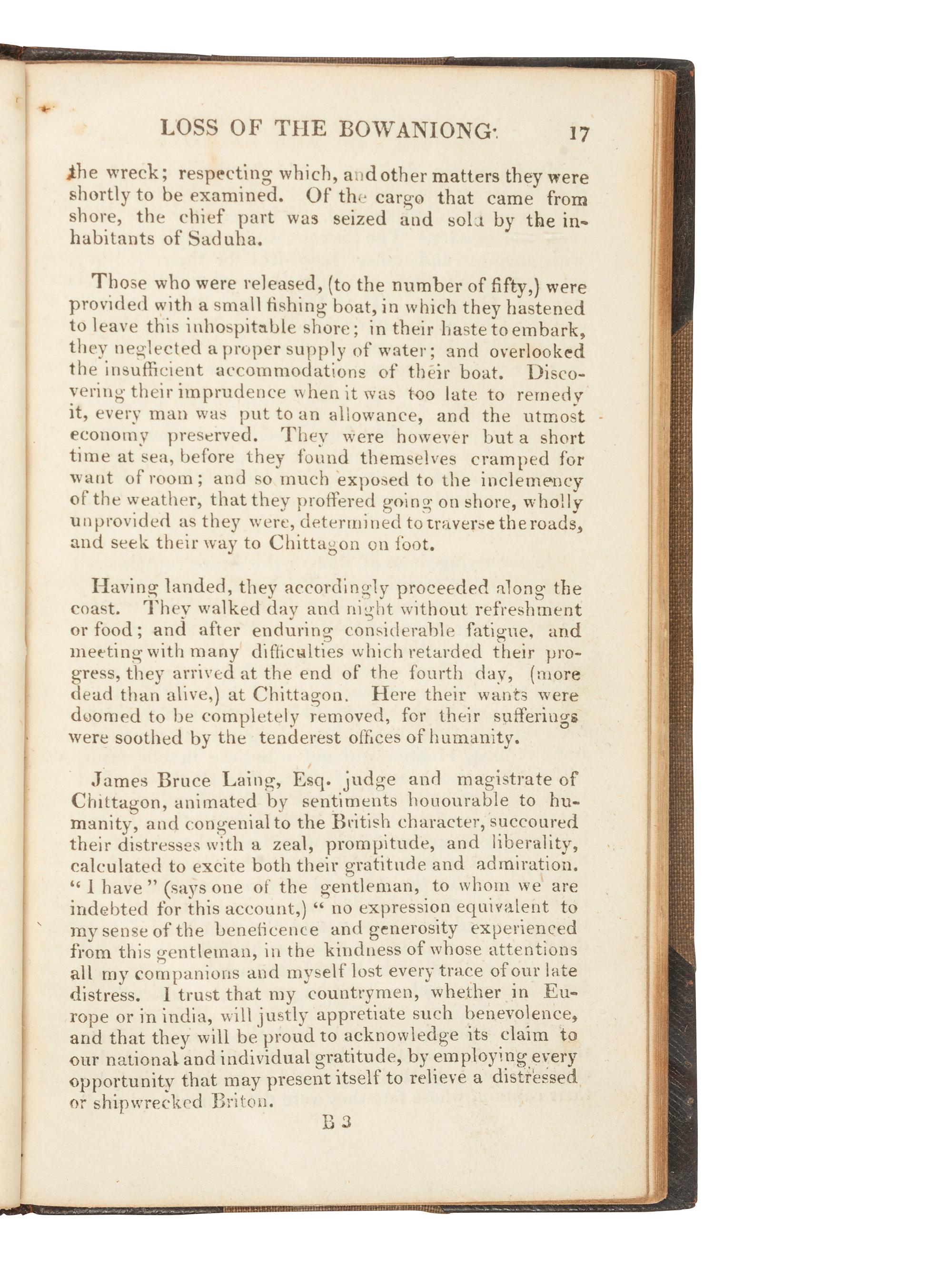 [BRITISH SHIPWRECK & CAPTIVITY]. A group of 9 narratives describing British shipwrecks and resulting captivity, comprising: