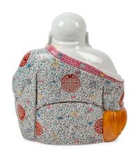 A Large Chinese Famille Rose Porcelain Figure of Laughing Buddha