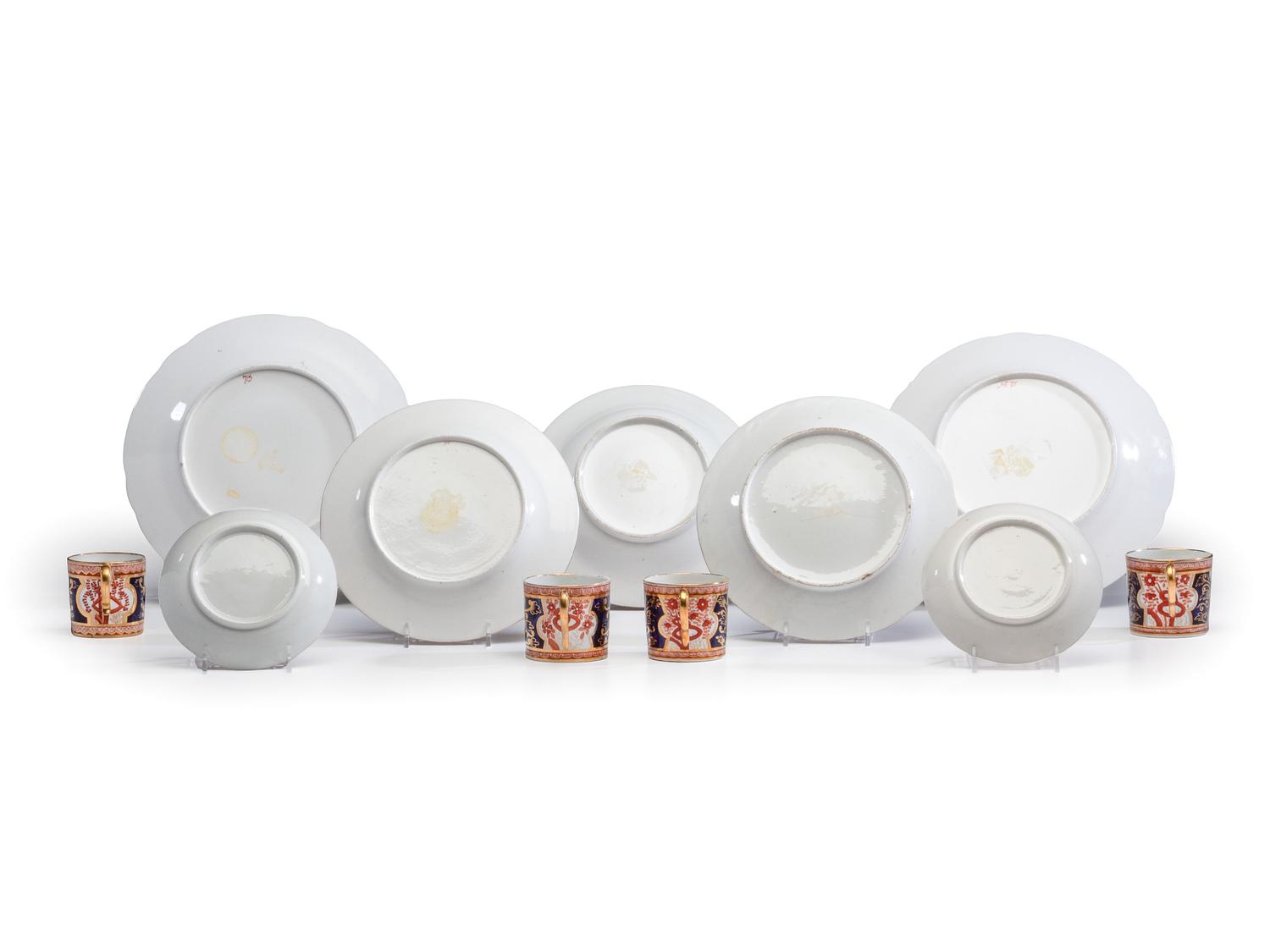 A Group of Spode 'Dollar' Pattern Wares and Other Imari Style Porcelain