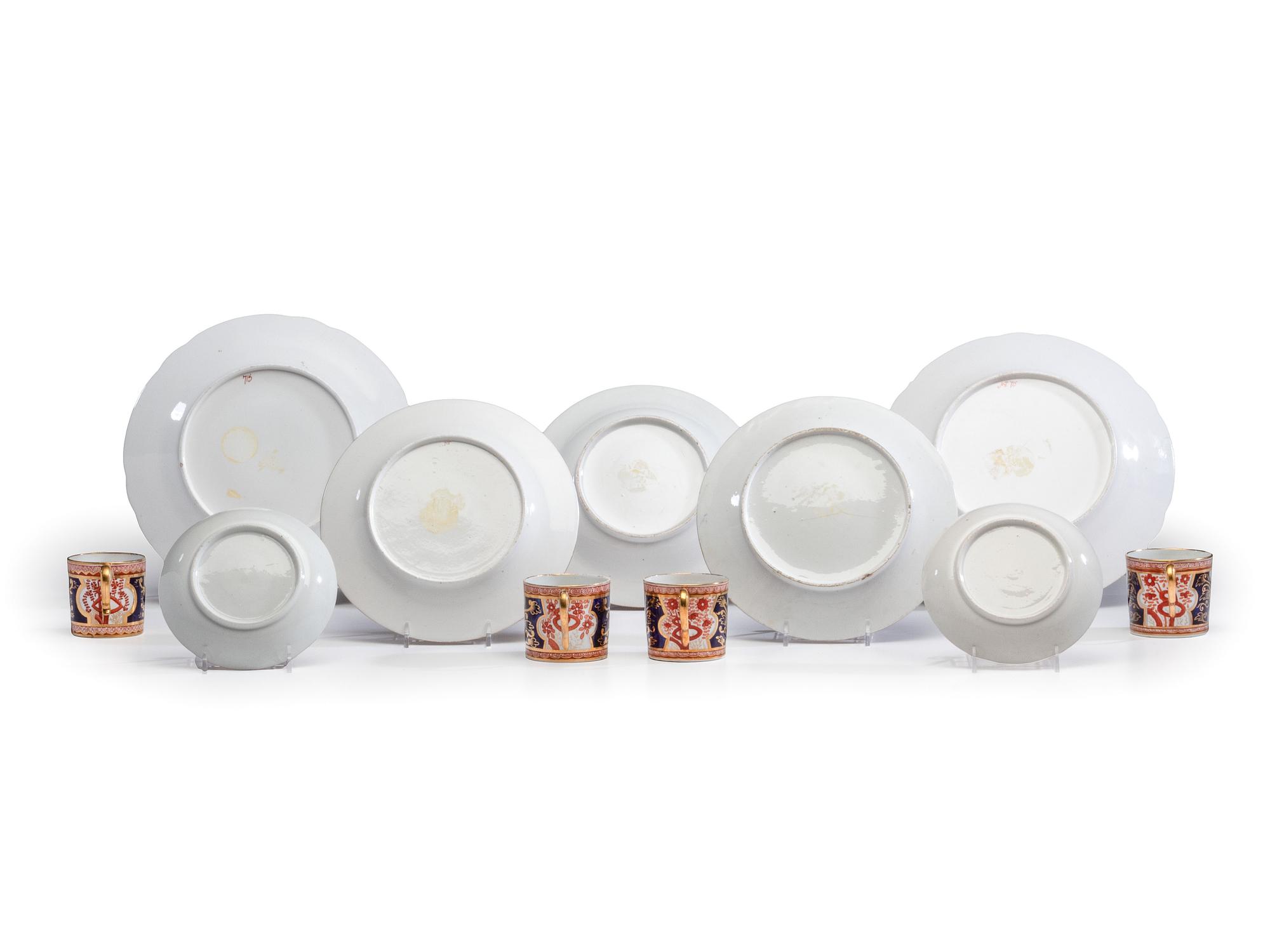 A Group of Spode 'Dollar' Pattern Wares and Other Imari Style Porcelain