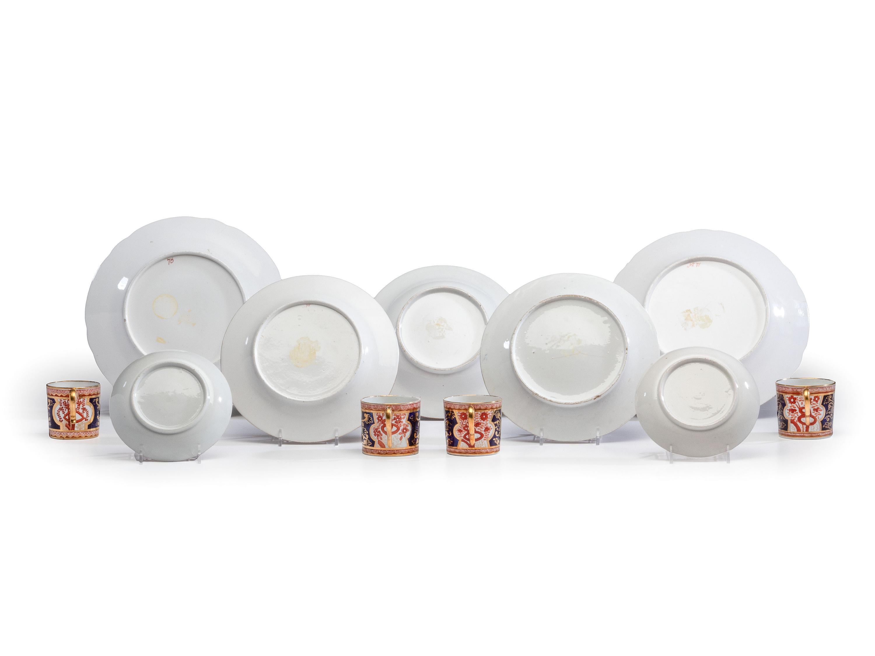 A Group of Spode 'Dollar' Pattern Wares and Other Imari Style Porcelain