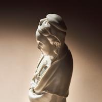 A Chinese Blanc-de-Chine Porcelain Standing Figure of Guanyin with 'He Chaozong' Mark, Qing Dynasty — 清 何朝宗款德化白瓷觀音立像