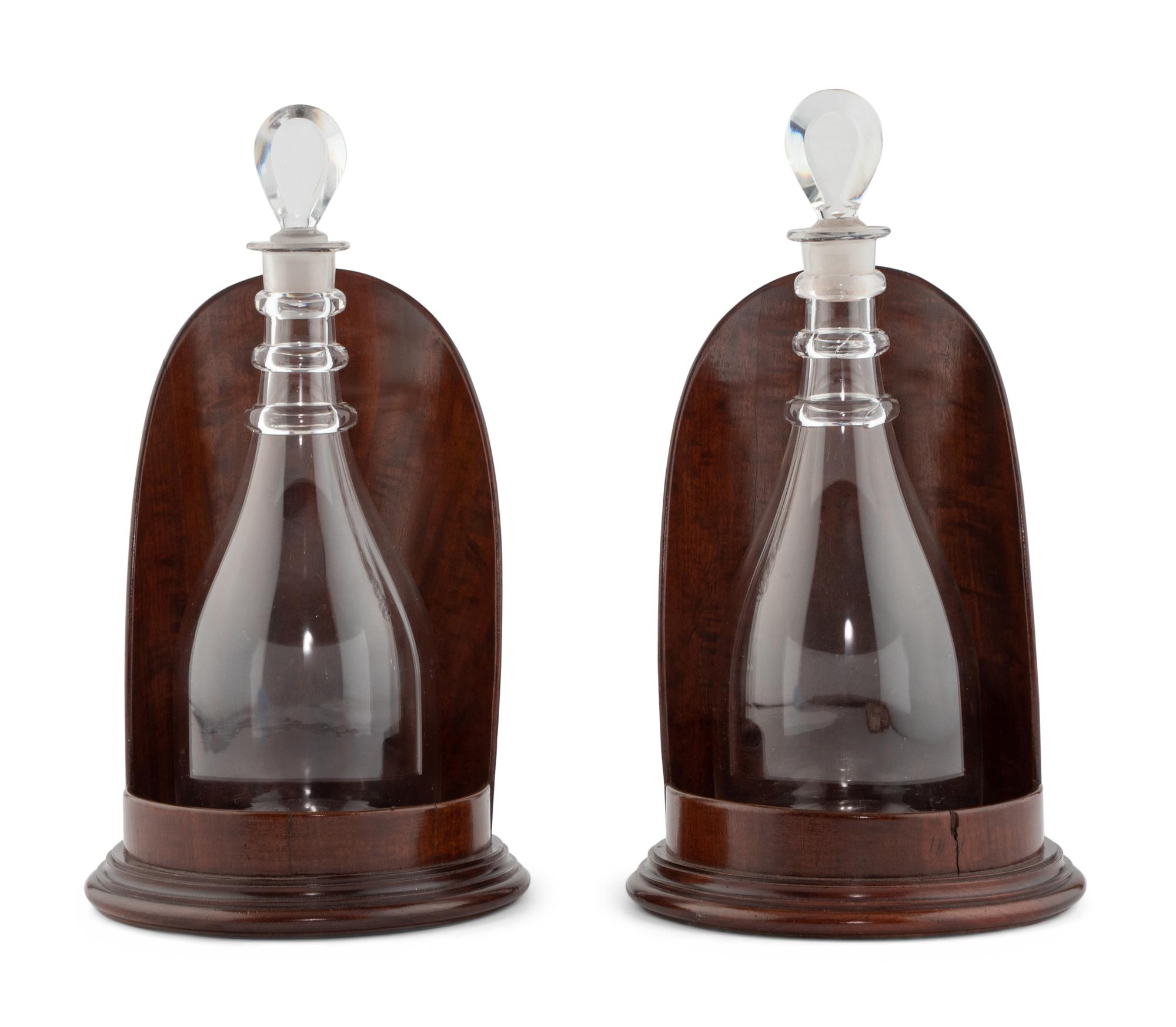 A Pair of George III Mahogany Sideboard Decanter Coasters