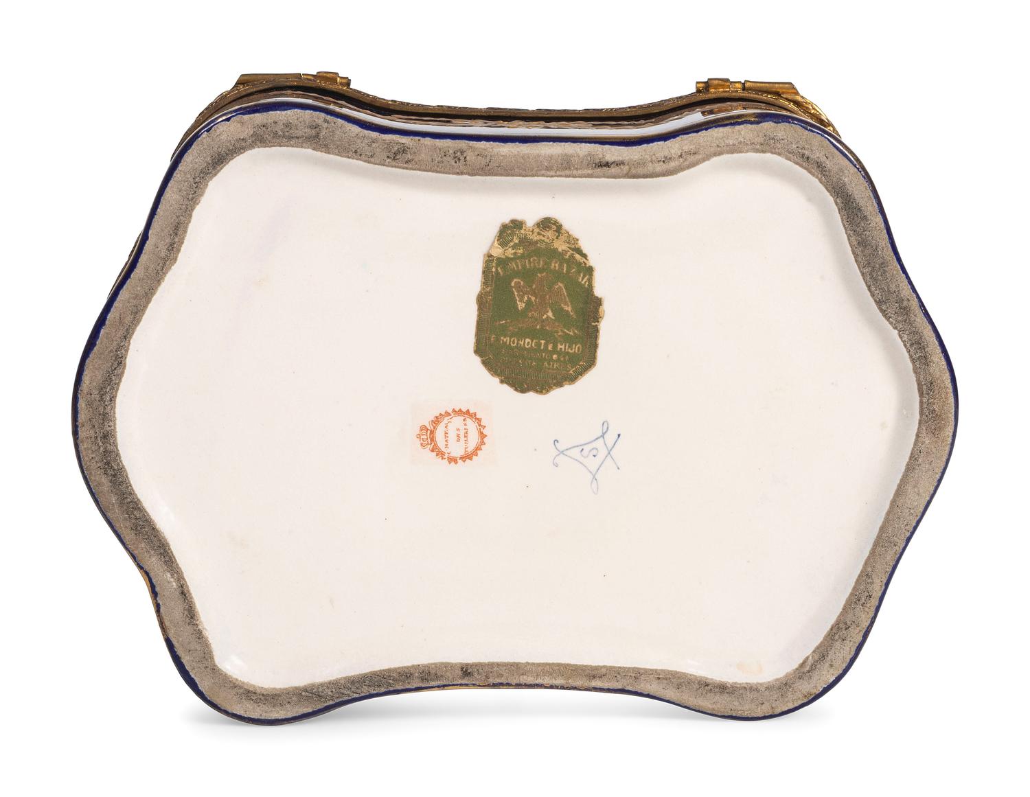 Five Sevres Style Porcelain Boxes