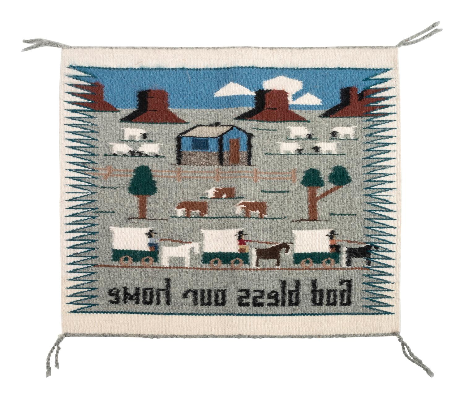 Navajo Pictorial Sampler, "God Bless Our Home"