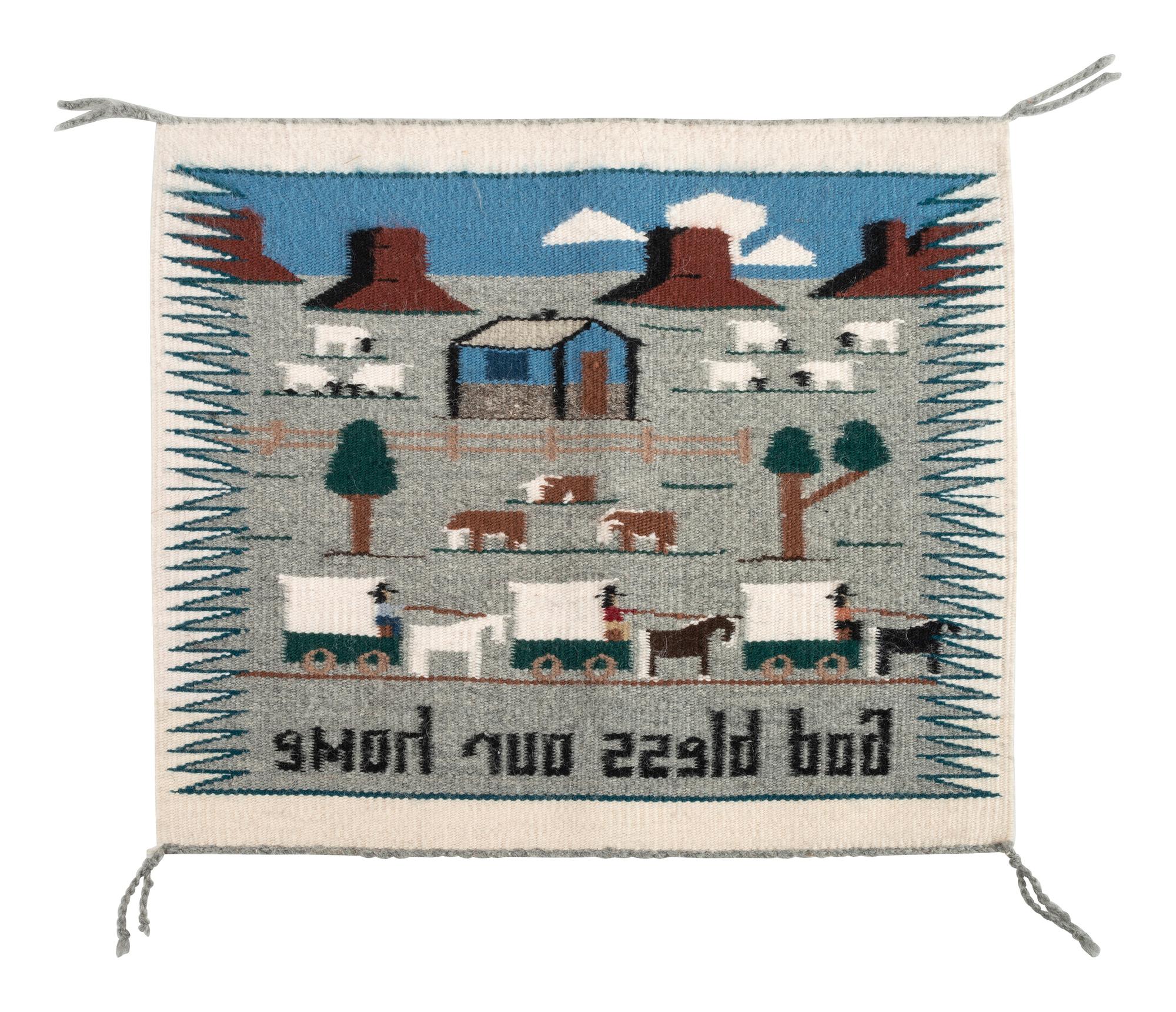 Navajo Pictorial Sampler, "God Bless Our Home"