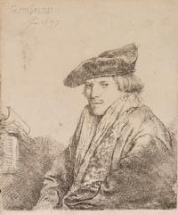Rembrandt van Rijn, (Dutch 1606-1669), A Young Man in a Velvet Cap (Portrait of Ferdinand Bol), 1637