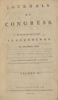[Declaration of Independence] The Important and Increasingly Rare Robert Aitken Issue of the Journals of Congress for the Pivotal Year of 1776, Containing an Early and Complete Printing of the Declaration of Independence, 1777