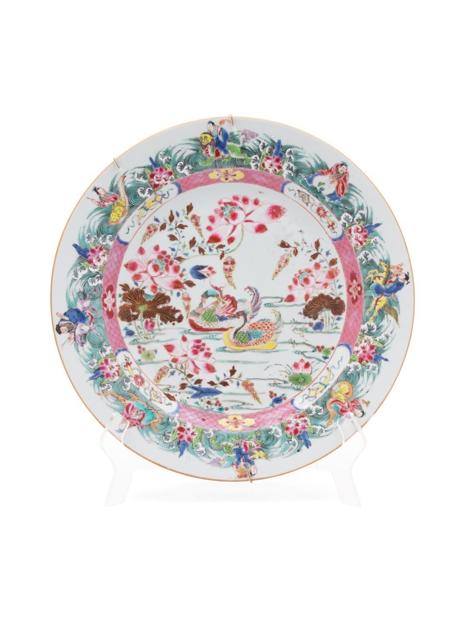 A Famille Rose Porcelain Charger