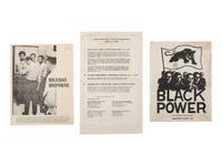 [BLACK PANTHER PARTY]. A group of pamphlets and other ephemera related to the Black Panther Party including a Harlem health clinic flyer.