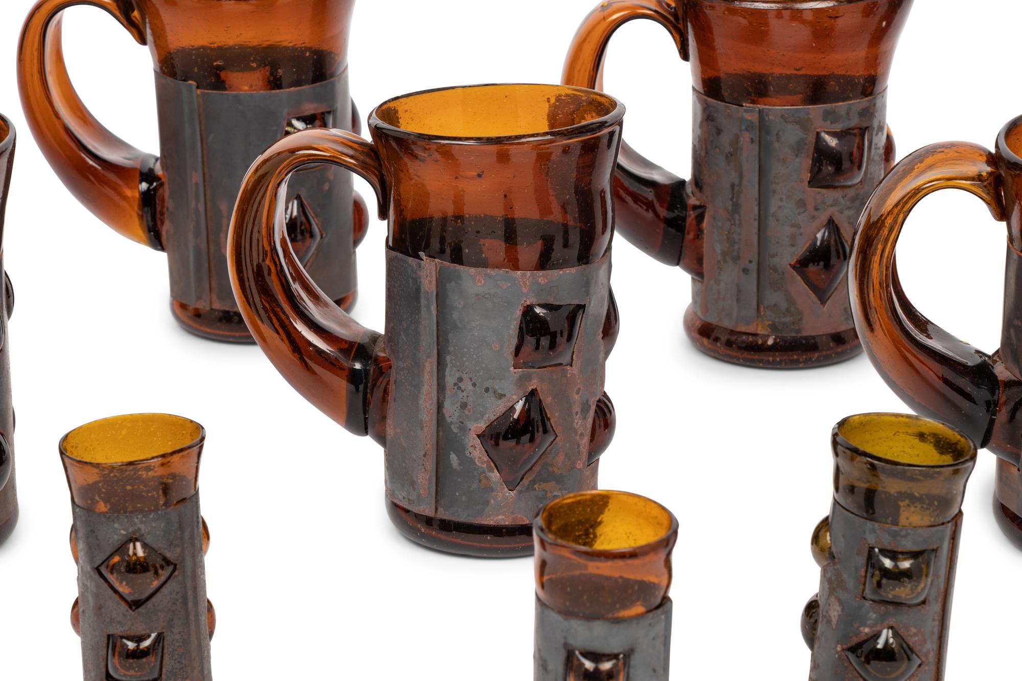 Set of Eight Mugs and Six Cups