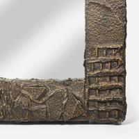 Paul Evans (American, 1932-1984) Sculpted Bronze Wall Mirror, USA, 1971