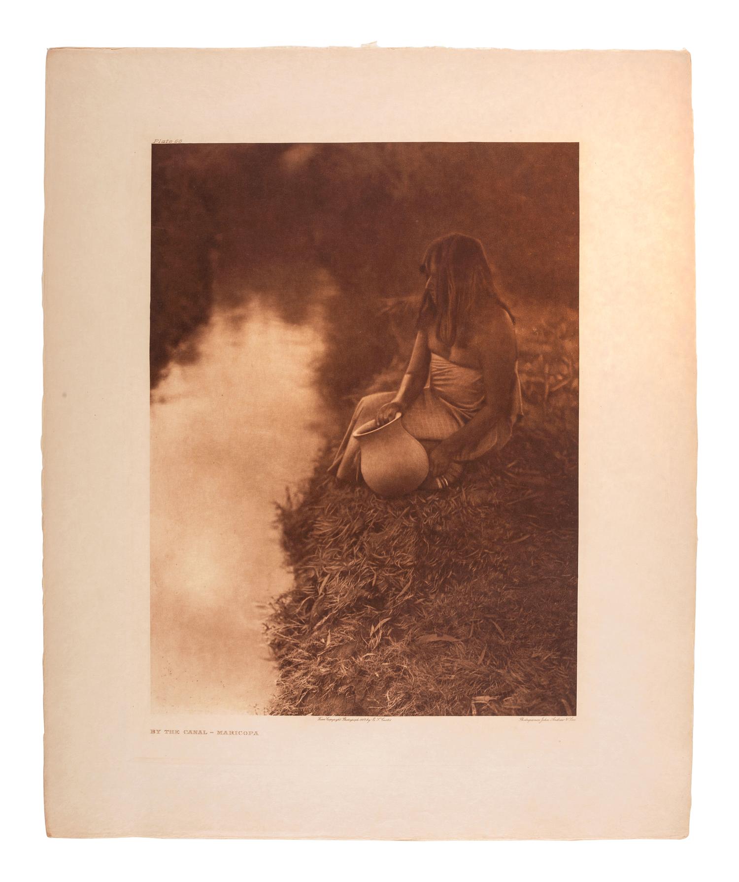CURTIS, Edward (1868-1952). By the Canal - Maricopa (Plate 68, portfolio 2)