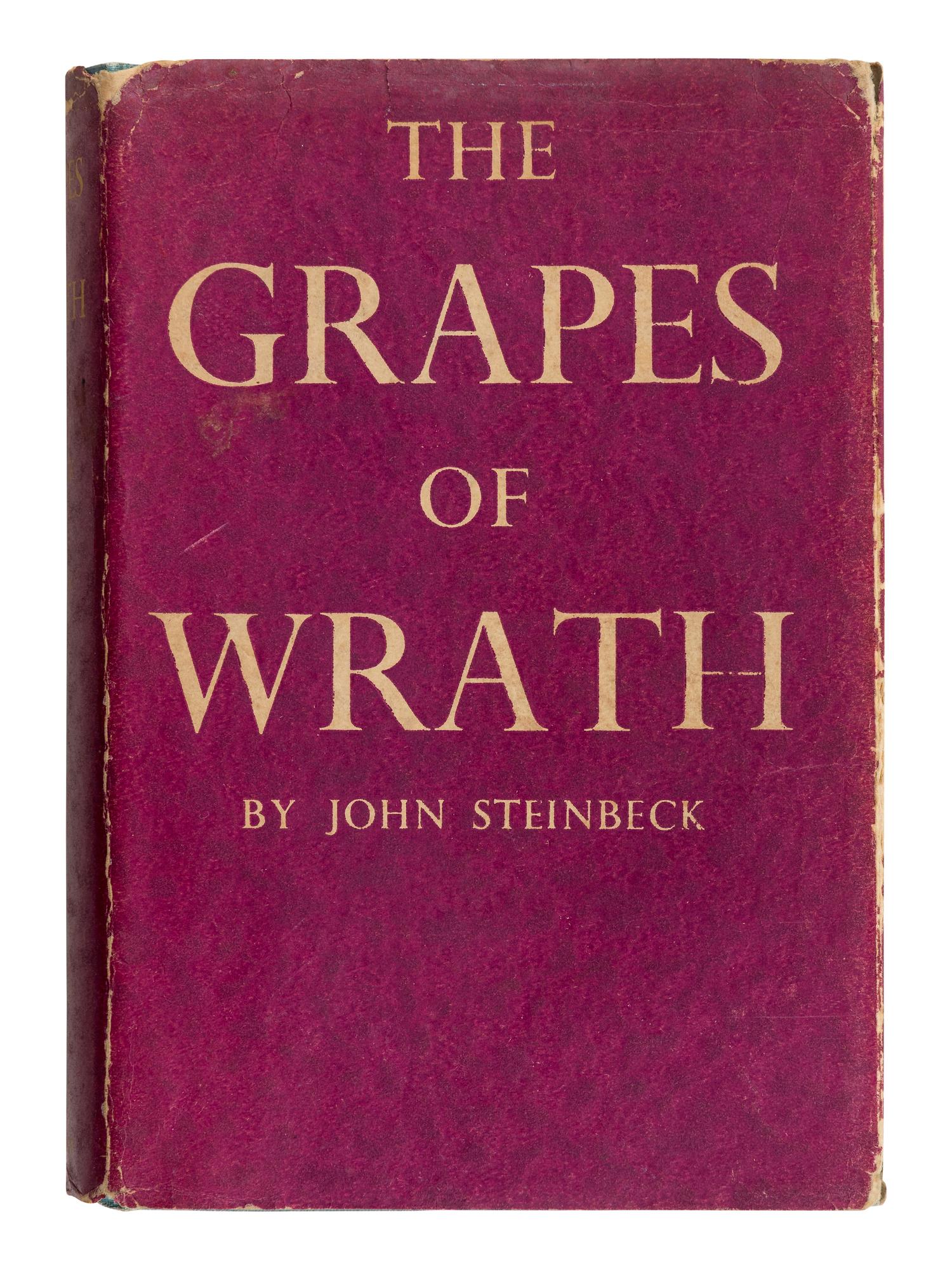 STEINBECK, John (1902-1968). The Grapes of Wrath . London and Toronto: William Heinemann Ltd., [1939].