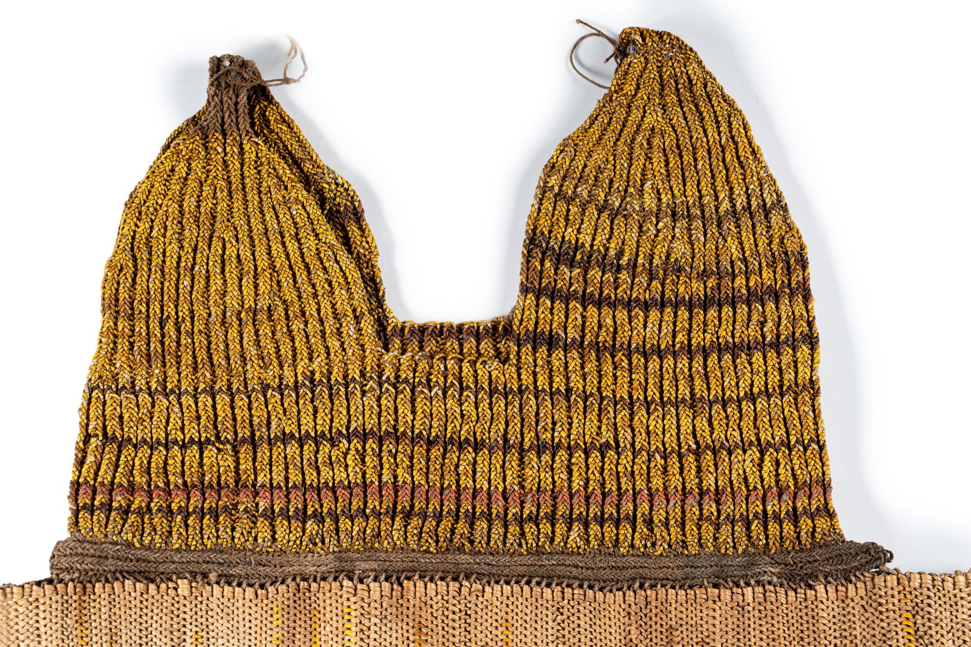 Two Asmat Woven Fiber Bags and a Wealth Belt