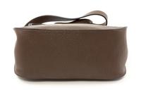 An Hermès Chocolate Taurillon Clemence Jypsiere 28cm Bag, 11" x 8.5" x 5".
