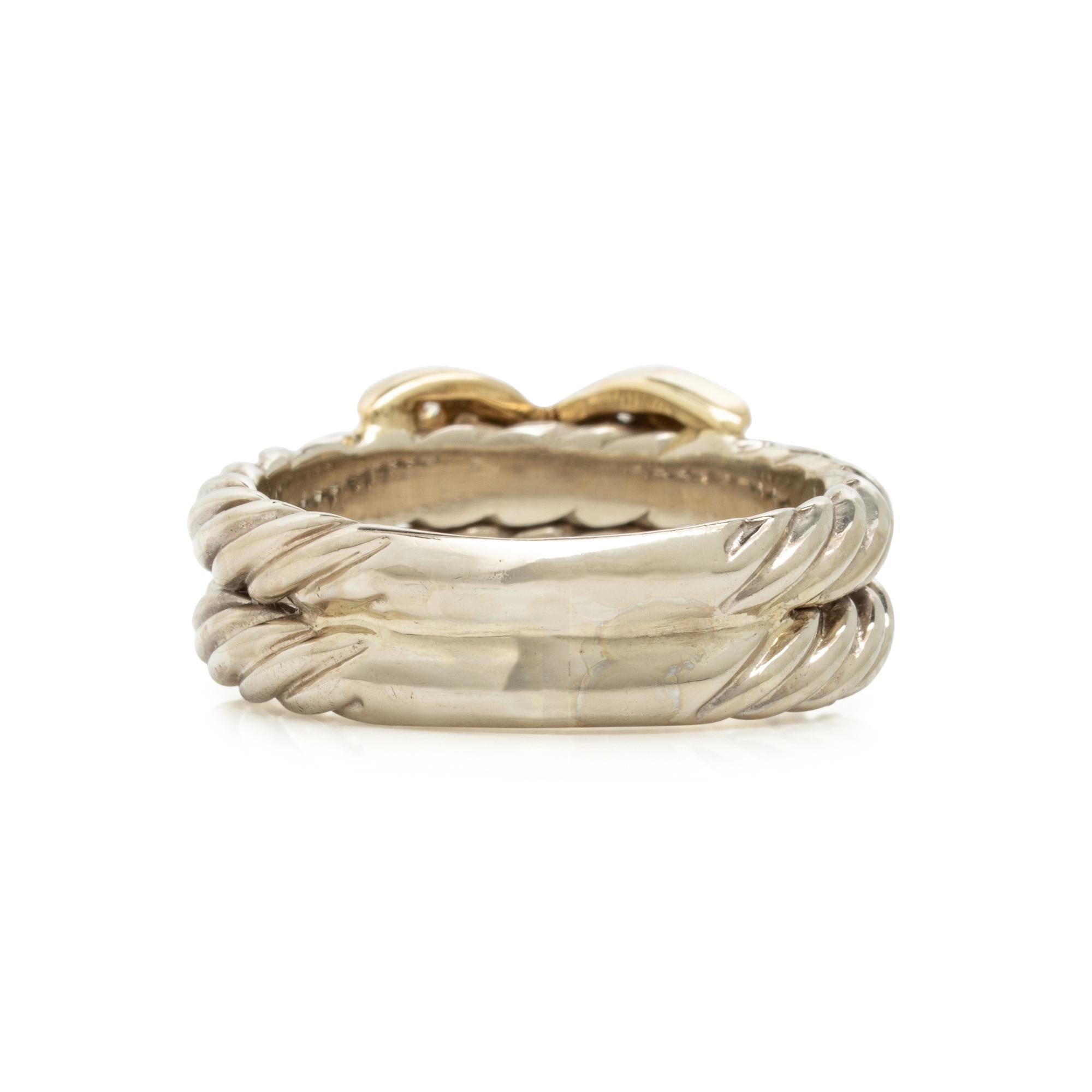 Bicolor Gold and Diamond Ring