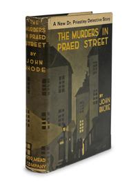 STREET, Cecil (1884-1964). ("John Rhode"). The Murders in Praed Street. New York: Dodd, Mead & Company, 1928.