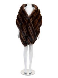 Extra Long Brown Sable Wrap, 1990s-2000s