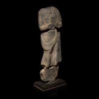 A Gandharan Grey Schist Torso of a Standing Bodhisattva, 3rd-5th Century
