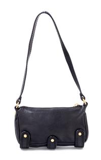 Valentino Brown Leather Woven Handbag, 1990-2000s 7.5" x 4.5" x 1"; Strap drop: 9.5"