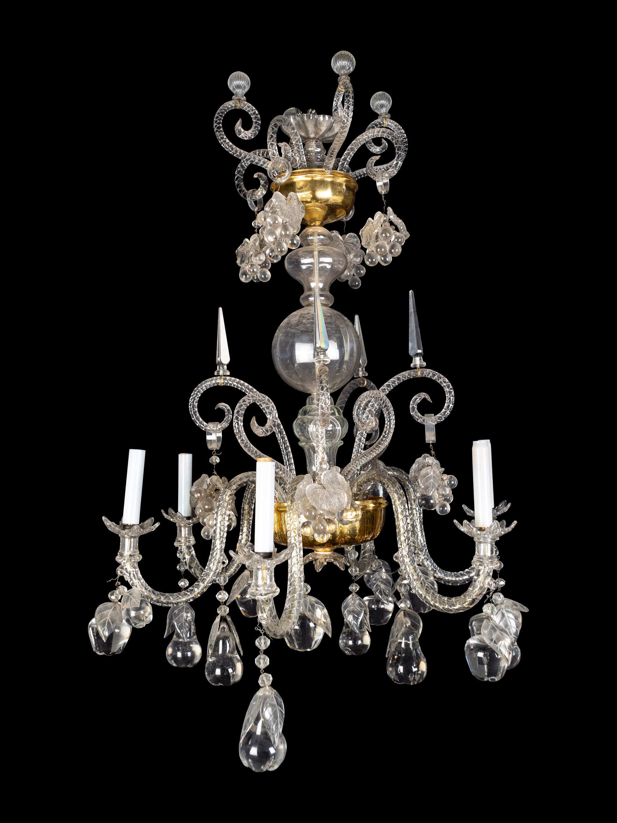 A Venetian Glass Chandelier