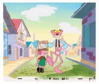Pink Panther. Pink Panther with a marionette, ca 1990s.