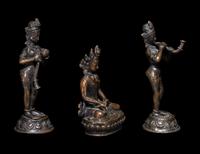 Three Indian Bronze Figures
