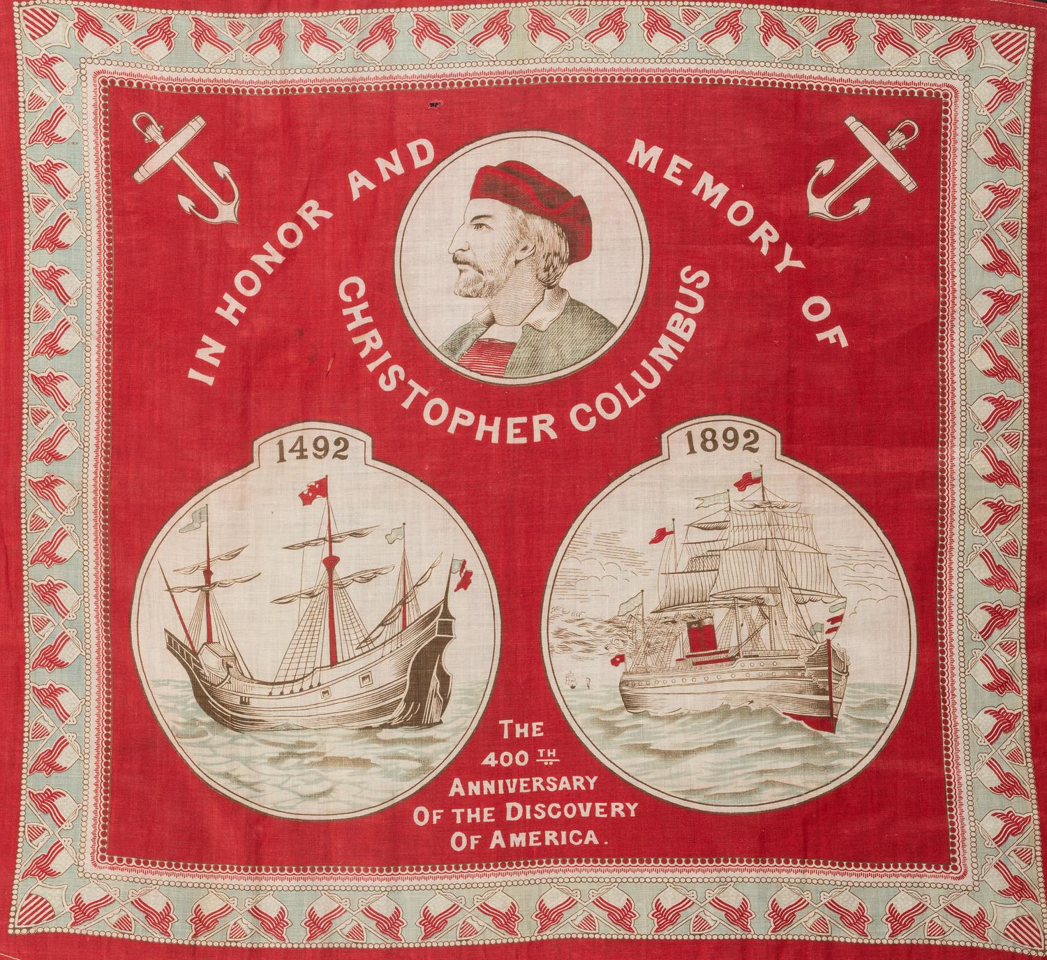 COLUMBUS, Christopher (1451-1506). In Honor and Memory of Christopher Columbus: The 400th Anniversary of the Discovery of America. N.p., 1892.