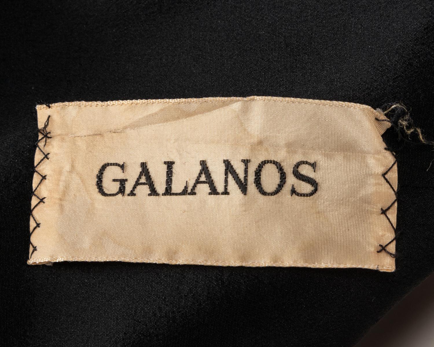 Four Designer Dresses: Three Galanos, One Samuel Winston, 1960's