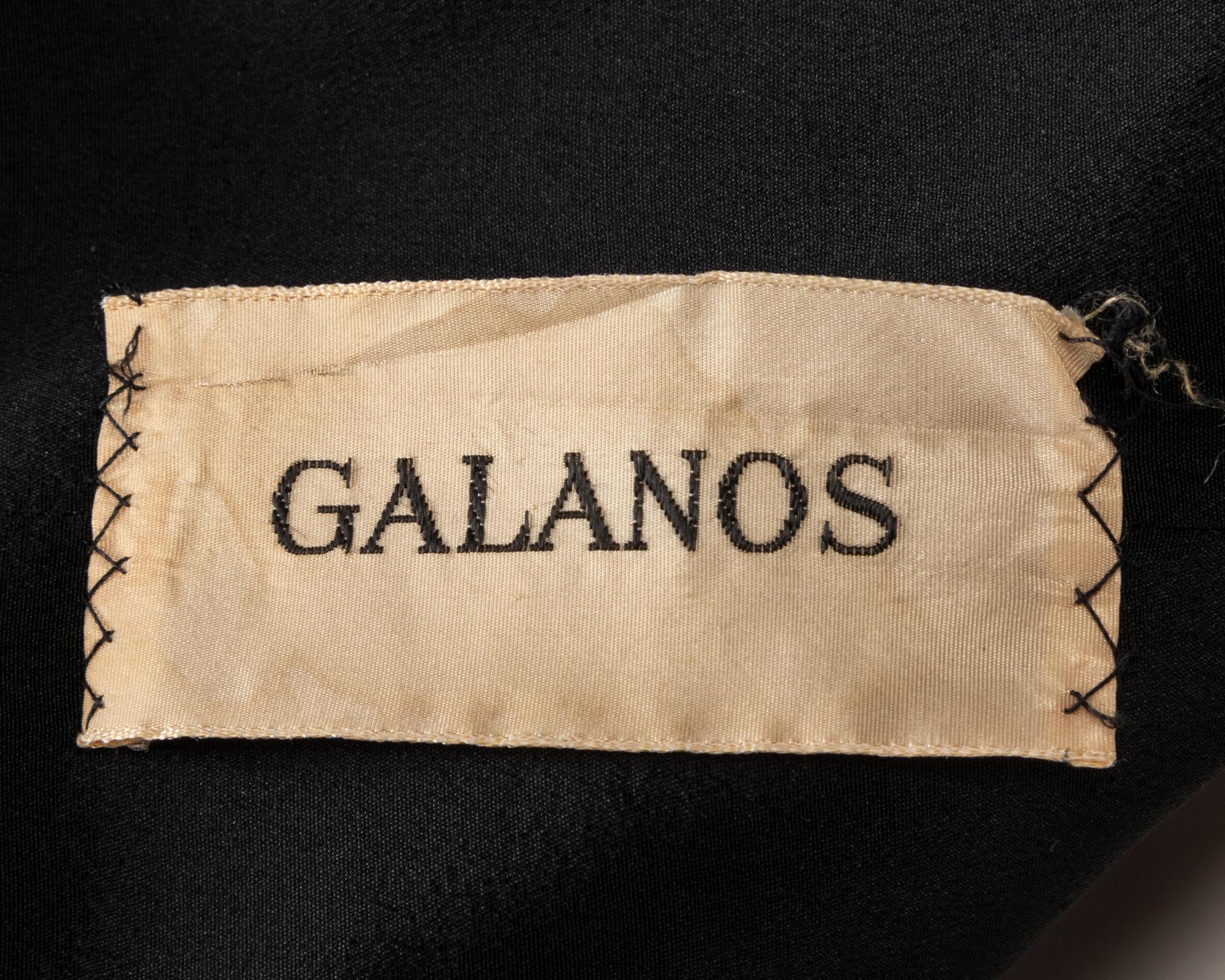 Four Designer Dresses: Three Galanos, One Samuel Winston, 1960's