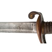 Ames Model 1850 Foot Officers Sword Presented to Lt. Cornelius Batchelder - 12th Mass Infantry - WIA at Gettysburg