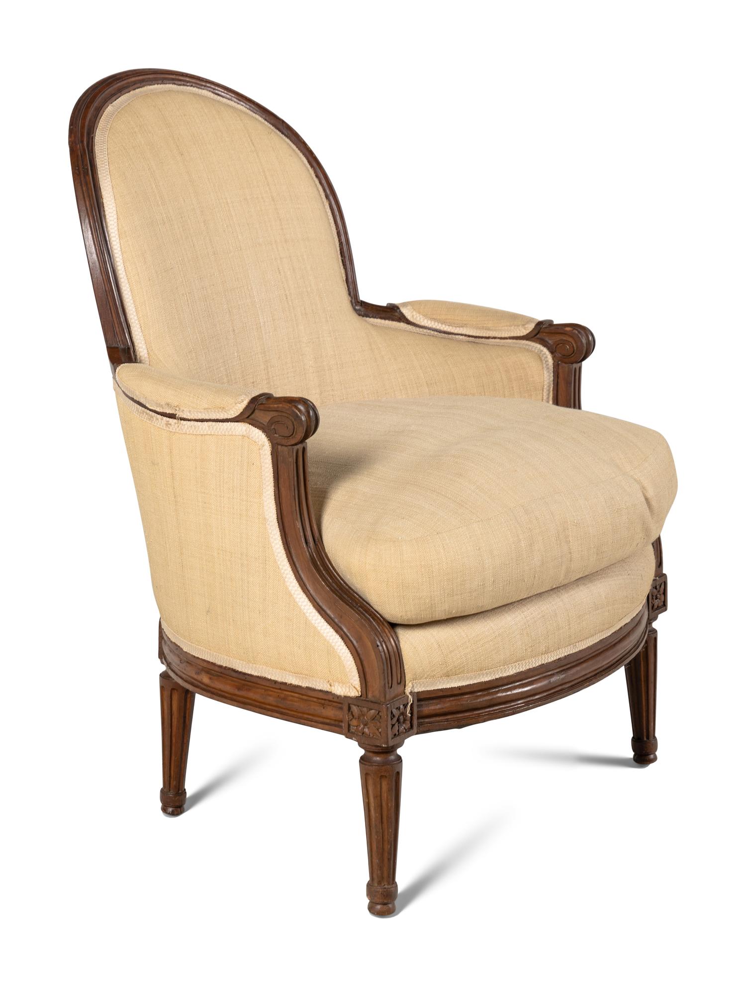 A Louis XVI Style Walnut Duchesse Brisée