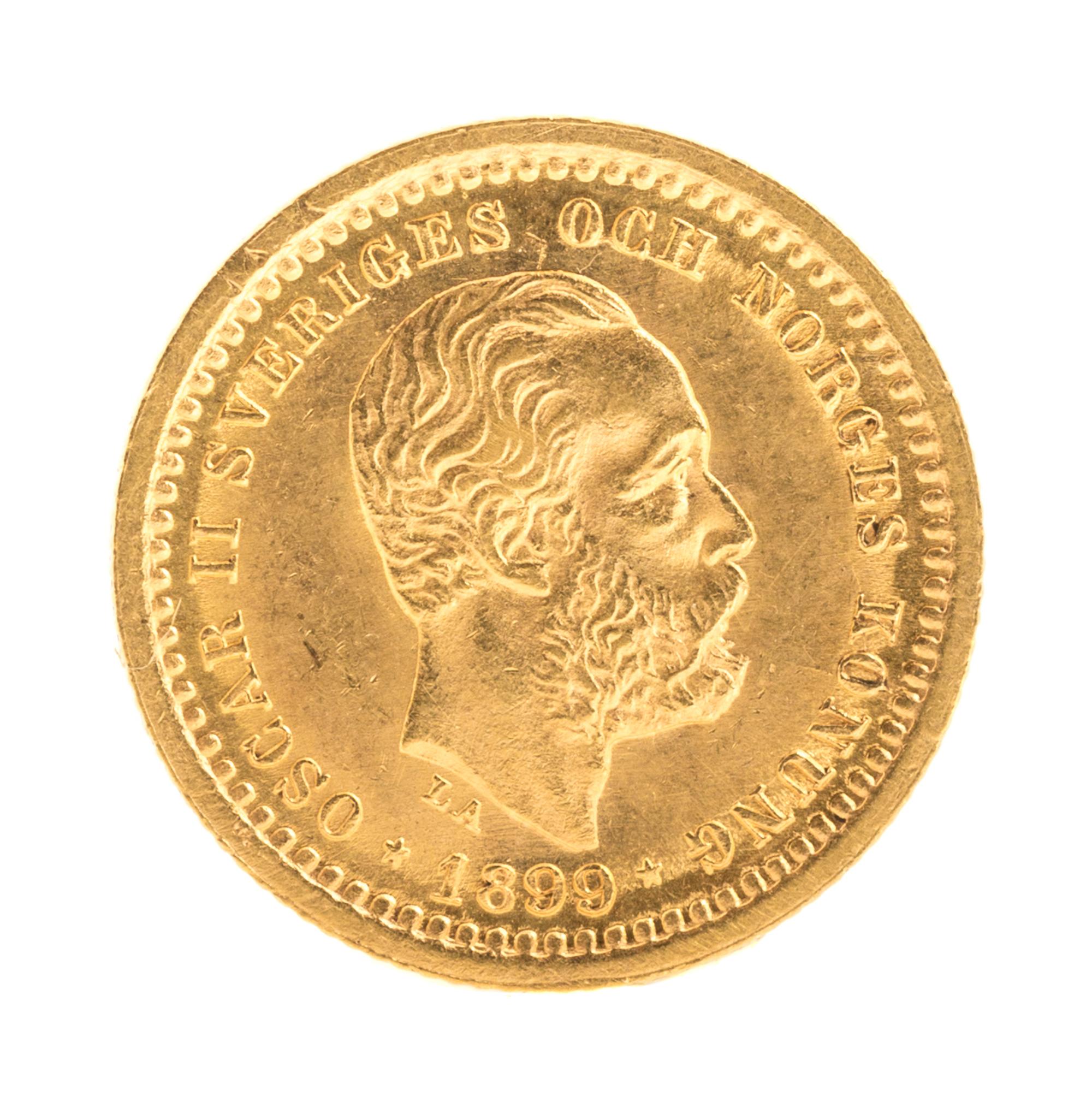 Kingdom of Sweden (1899 CE), Gold 5 Kroner — Gold 5 Kroner
