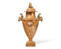 A Chinese Export Porcelain "Apricot" Urn And Cover