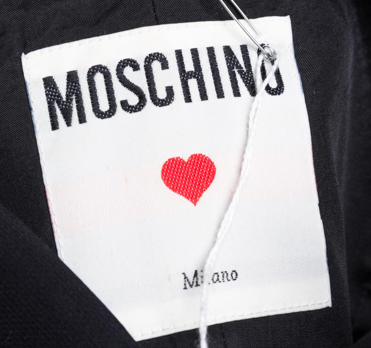 A Moschino Black Silk Dress, Size 10.