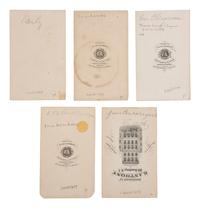 [CIVIL WAR - THE CONFEDERACY]. A group of 10 CDVs, incl. CSA Generals JACKSON, ZOLLICOFFER, CLINGMAN, PILLOW, HILL, and BEAUREGARD.