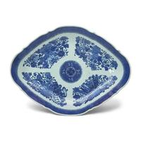 A Chinese Export Porcelain Fitzhugh Footed Compote