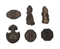 A Set of Six Ink Cakes Length of the longest 3 1/2 inches. — LATE QING DYNASTY
