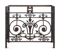 A French Iron Balcony Grate Converted to a Console Table