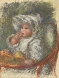 Pierre-Auguste Renoir (French, 1841-1919) - L’Enfant, Jean Renoir, à la Chaise (L'Enfant au Biscuit)