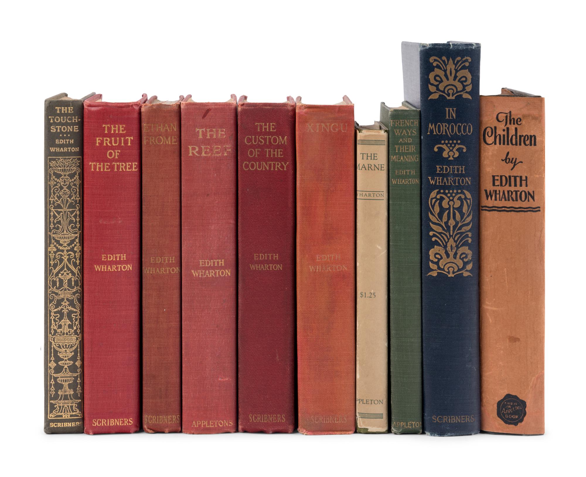 WHARTON, Edith (1862-1937). A group of 10 works, comprising: