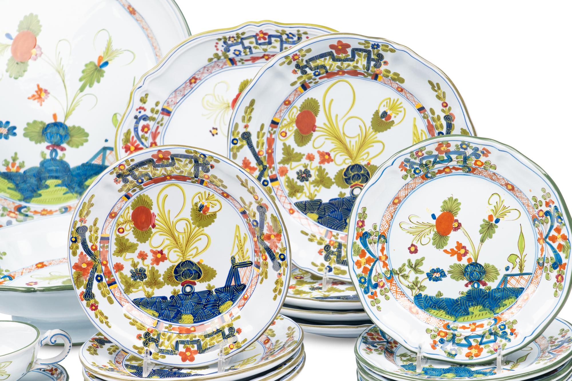 An Italian Faience Dinner Service