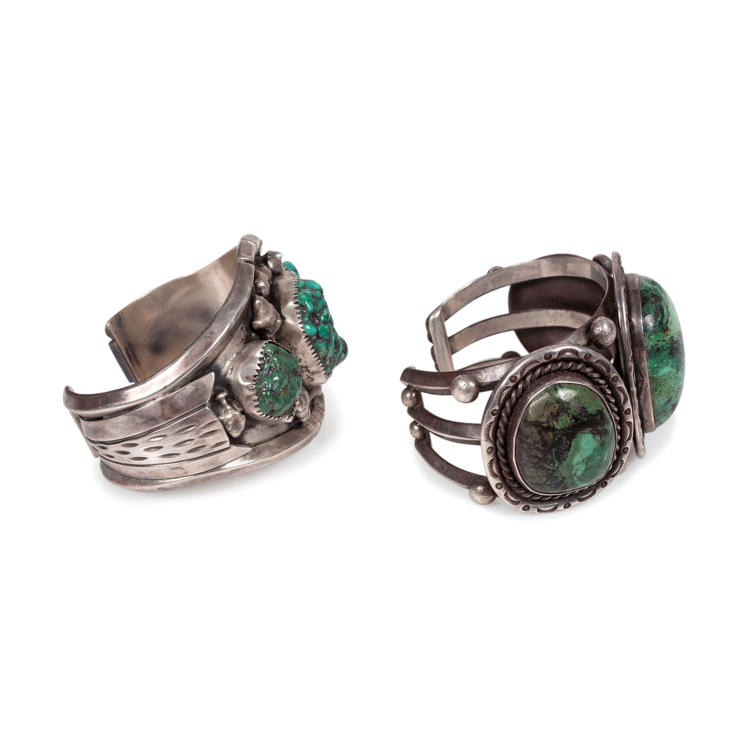 Pair of Navajo Cuff Bracelets