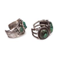 Pair of Navajo Cuff Bracelets